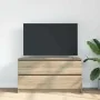 TV stand made of engineered wood in Sonoma oak, 100x35x54 cm. by , TV Furniture - Ref: Foro24-861807, Price: 86,10 €, Discoun...