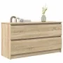 TV stand made of engineered wood in Sonoma oak, 100x35x54 cm. by , TV Furniture - Ref: Foro24-861807, Price: 86,10 €, Discoun...