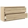 TV stand made of engineered wood in Sonoma oak, 100x35x54 cm. by , TV Furniture - Ref: Foro24-861807, Price: 86,10 €, Discoun...