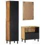 Set aus 3-teiligen Badezimmermöbeln aus massivem Mangoholz in Braun. von , Badezimmermöbel - Ref: Foro24-3310007, Preis: 373,...
