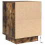 Bedside tables with LED lights 2 units smoked oak 38x34x50 cm by , Nightstands - Ref: Foro24-861292, Price: 97,99 €, Discount: %