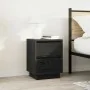 Bedside tables with LED lights 2 units black 38x34x50 cm by , Nightstands - Ref: Foro24-861286, Price: 102,61 €, Discount: %
