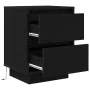Nachttische mit LED-Lichtern 2 Stück schwarz 38x34x50 cm von , Nachttische - Ref: Foro24-861286, Preis: 102,61 €, Rabatt: %