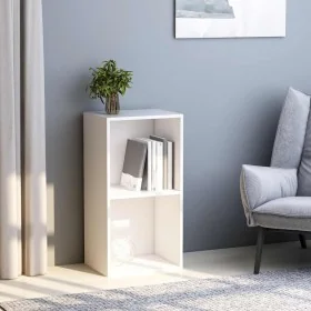 Estantería 2 niveles madera contrachapada blanco 40x30x76,5 cm by , Bookcases and shelves - Ref: Foro24-800927, Price: 39,42 ...