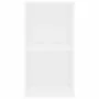 Estantería 2 niveles madera contrachapada blanco 40x30x76,5 cm de , Librerías y estanterías - Ref: Foro24-800927, Precio: 39,...