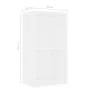 Estantería 2 niveles madera contrachapada blanco 40x30x76,5 cm de , Librerías y estanterías - Ref: Foro24-800927, Precio: 39,...