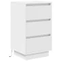 Mesilla de noche con luces LED blanca 38x34x65 cm de , Mesitas de noche - Ref: Foro24-861301, Precio: 74,22 €, Descuento: %