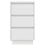 Mesilla de noche con luces LED blanca 38x34x65 cm de , Mesitas de noche - Ref: Foro24-861301, Precio: 74,22 €, Descuento: %