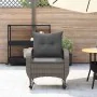 Garden rocking chair with gray synthetic rattan cushions by , Garden chairs - Ref: Foro24-4104195, Price: 120,82 €, Discount: %