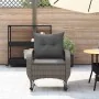 Garten Schaukelstuhl mit grauen Kissen aus synthetischem Rattan von , Gartenstühle - Ref: Foro24-4104195, Preis: 120,82 €, Ra...