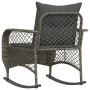 Garten Schaukelstuhl mit grauen Kissen aus synthetischem Rattan von , Gartenstühle - Ref: Foro24-4104195, Preis: 120,82 €, Ra...