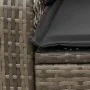 Garden rocking chair with gray synthetic rattan cushions by , Garden chairs - Ref: Foro24-4104195, Price: 120,82 €, Discount: %