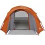 Waterproof gray and orange 4-person tent by , tents - Ref: Foro24-4009560, Price: 88,86 €, Discount: %