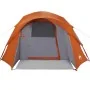 Waterproof gray and orange 4-person tent by , tents - Ref: Foro24-4009560, Price: 88,86 €, Discount: %