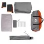Waterproof gray and orange 4-person tent by , tents - Ref: Foro24-4009560, Price: 88,86 €, Discount: %