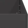 Pflanzgefäß aus schwarzem Stahl, 100x100x30 cm. von , Töpfe und Pflanzgefäße - Ref: Foro24-860808, Preis: 70,02 €, Rabatt: %