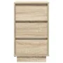 Nachttisch mit LED-Lichtern in Sonoma-Eiche, 38x34x65 cm. von , Nachttische - Ref: Foro24-861303, Preis: 70,79 €, Rabatt: %