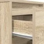 Bedside table with LED lights Sonoma oak 38x34x65 cm by , Nightstands - Ref: Foro24-861303, Price: 70,79 €, Discount: %
