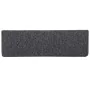 Stair tread mat 30 units 65x21x4 cm Gray and black by , Stair mats - Ref: Foro24-3365777, Price: 121,31 €, Discount: %