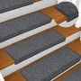 Alfombrilla escalera 30 uds 65x21x4 cm Gris y negro de , Alfombrillas para escalones - Ref: Foro24-3365777, Precio: 121,31 €,...