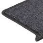 Stair tread mat 30 units 65x21x4 cm Gray and black by , Stair mats - Ref: Foro24-3365777, Price: 121,31 €, Discount: %