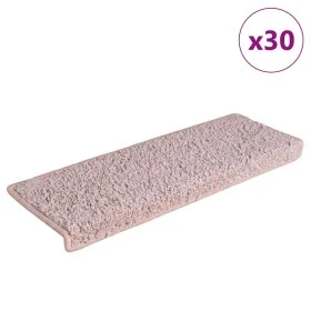 Stair tread mat 30 units 65x21x4 cm White and pink by , Stair mats - Ref: Foro24-3365833, Price: 155,55 €, Discount: %