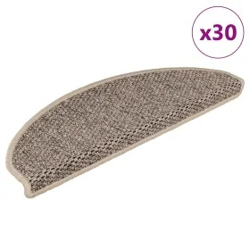 Selbstklebender Sisal-Treppenteppich, 30 Stück, dunkelbeige. von , Treppenmatten - Ref: Foro24-3365878, Preis: 221,58 €, Raba...