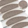 Selbstklebender Sisal-Treppenteppich, 30 Stück, dunkelbeige. von , Treppenmatten - Ref: Foro24-3365878, Preis: 221,58 €, Raba...