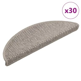 Selbstklebender Sisal-Treppenteppich, 30 Stück, 56x17x3 cm, silberfarben. von , Treppenmatten - Ref: Foro24-3365859, Preis: 1...