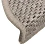 Self-adhesive sisal stair carpet 30 units 56x17x3 cm silver by , Stair mats - Ref: Foro24-3365859, Price: 135,96 €, Discount: %