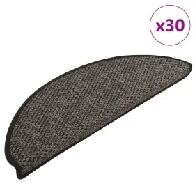 Selbstklebender Sisal-Treppenteppich, 30 Stück, 65x21x4cm, Anthrazit. von , Treppenmatten - Ref: Foro24-3365873, Preis: 193,9...