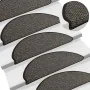 Self-adhesive sisal stair carpet 30 units 65x21x4cm anthracite by , Stair mats - Ref: Foro24-3365873, Price: 197,82 €, Discou...