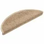 Alfombra autoadhesiva escalera sisal 30 uds 56x17x3 cm arena de , Alfombrillas para escalones - Ref: Foro24-3365867, Precio: ...