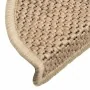 Alfombra autoadhesiva escalera sisal 30 uds 56x17x3 cm arena de , Alfombrillas para escalones - Ref: Foro24-3365867, Precio: ...