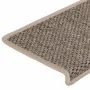 Self-adhesive sisal stair carpet 30 units dark beige by , Stair mats - Ref: Foro24-3365890, Price: 187,71 €, Discount: %