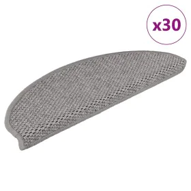 Self-adhesive sisal stair carpet 30 units 65x21x4 cm silver by , Stair mats - Ref: Foro24-3365871, Price: 128,71 €, Discount: %