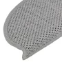 Selbstklebender Sisal-Treppenteppich, 30 Stück, 65x21x4 cm, silberfarben. von , Treppenmatten - Ref: Foro24-3365871, Preis: 1...