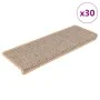 Selbstklebender Sisal-Treppenteppich, 30 Stück, in hellem Beige. von , Treppenmatten - Ref: Foro24-3365892, Preis: 203,52 €, ...