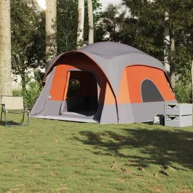 Tienda de campaña familiar 6 personas impermeable gris naranja by , tents - Ref: Foro24-4009557, Price: 194,98 €, Discount: %