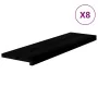 Peldaños de escalera 8 uds madera maciza roble marrón oscuro de , Alfombrillas para escalones - Ref: Foro24-3283033, Precio: ...