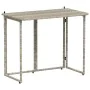 Mesa de jardín plegable gris claro 90x51x75 cm ratán sintético von , Gartentische - Ref: Foro24-4108258, Preis: 80,13 €, Raba...