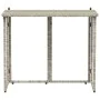 Mesa de jardín plegable gris claro 90x51x75 cm ratán sintético von , Gartentische - Ref: Foro24-4108258, Preis: 80,13 €, Raba...