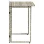 Mesa de jardín plegable gris claro 90x51x75 cm ratán sintético von , Gartentische - Ref: Foro24-4108258, Preis: 80,13 €, Raba...