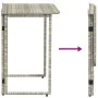 Mesa de jardín plegable gris claro 90x51x75 cm ratán sintético von , Gartentische - Ref: Foro24-4108258, Preis: 80,13 €, Raba...