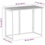 Mesa de jardín plegable gris claro 90x51x75 cm ratán sintético von , Gartentische - Ref: Foro24-4108258, Preis: 80,13 €, Raba...