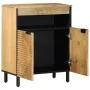 Aparador marrón 60x33x75 cm madera maciza mango de , Almacenamiento para CD y DVD - Ref: Foro24-4017745, Precio: 112,57 €, De...