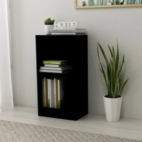 Schwarzes Regal aus Holzwerkstoff 40x24x75 cm von , Bücherregale und Regale - Ref: Foro24-800820, Preis: 36,94 €, Rabatt: %