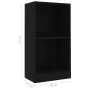 Estantería de madera de ingeniería negra 40x24x75 cm de , Librerías y estanterías - Ref: Foro24-800820, Precio: 36,94 €, Desc...