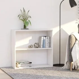 Engineered wood white shelf 80x30x76.5 cm by , Bookcases and shelves - Ref: Foro24-800999, Price: 40,64 €, Discount: %