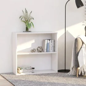 Estantería de madera de ingeniería blanca 80x30x76,5 cm de , Librerías y estanterías - Ref: Foro24-800999, Precio: 40,63 €, D...